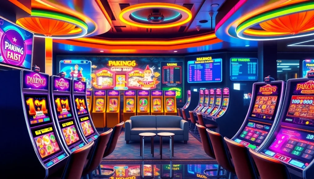 Experience the vibrant gaming world of pakong86 featuring engaging slot machines and card games.